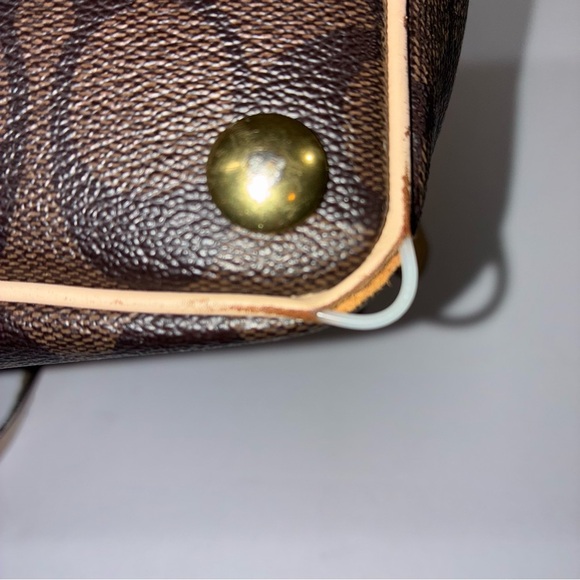 Coach Peyton Signature Domed Cora Satchel Brown Tan *Read description - Picture 6 of 15